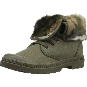Rocket Dog Pilot Cuffed Ankle Combat Boot Size 11 Lace Up Olive